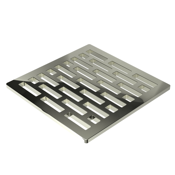 Newport Brass 4" Square Shower Drain in Polished Nickel 233-406/15